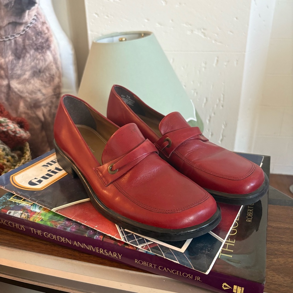 Naturalizer Red Loafers